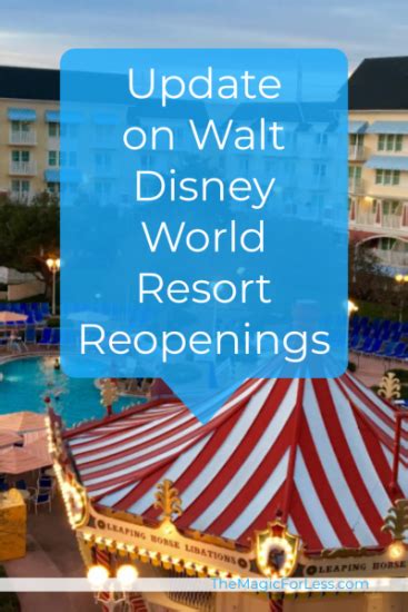What Walt Disney World Hotels Are Open