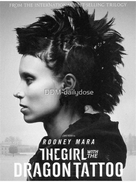 the girl with the dragon tattoo poster by ddm dailydose redbubble