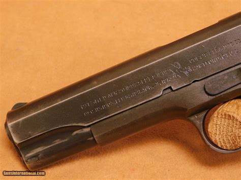 Colt 1911a1 Mfg 1944 Ww2 High Standard Barrel Keyes Grips