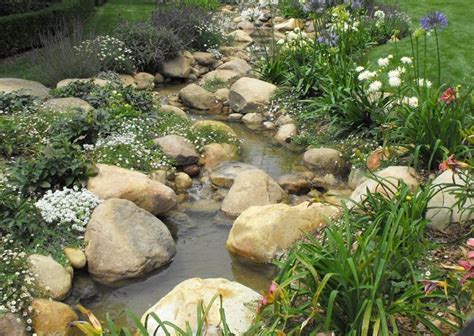 Meandering Natural Looking Stream Water Features In The Garden