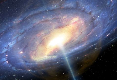 Artists Rendition Of The Milky Way Galaxy