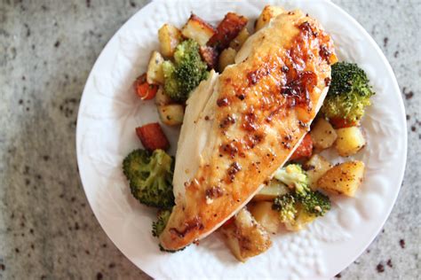 Maple Mustard Roasted Chicken And Vegetables Bran Appetit