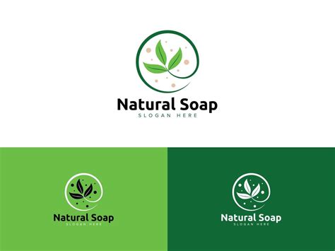 Natural Organic Soap Logo Vector Template Vector Art At Vecteezy
