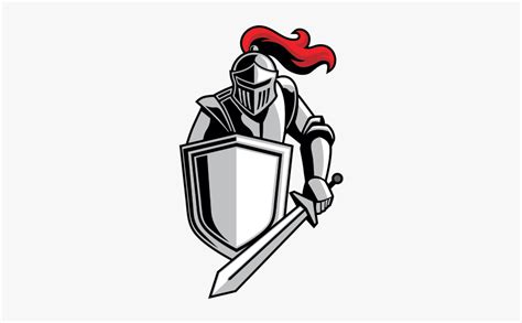 Clipart Shield Middle Ages Knight With Shield Vector Hd Png Download