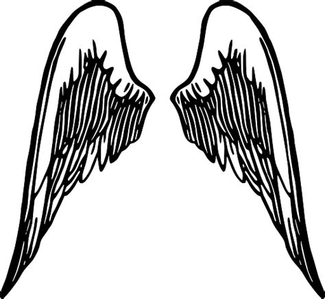Black And White Angel Wings Transparent Png Stickpng