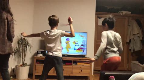 Just Dance Wii Game Make It Jinglekids Trying To Twerk Youtube