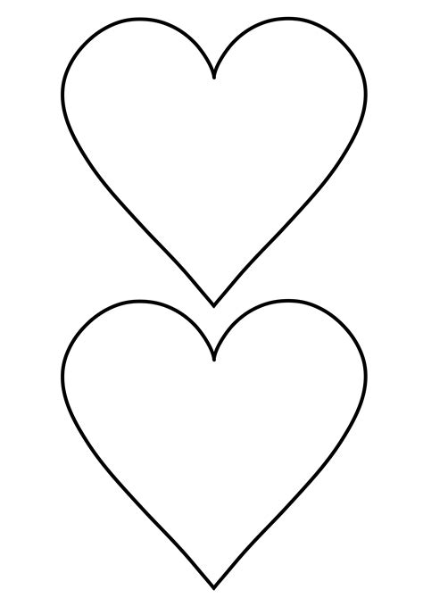 12 Free Printable Heart Templates Cut Outs Freebie Finding Mom Pin On