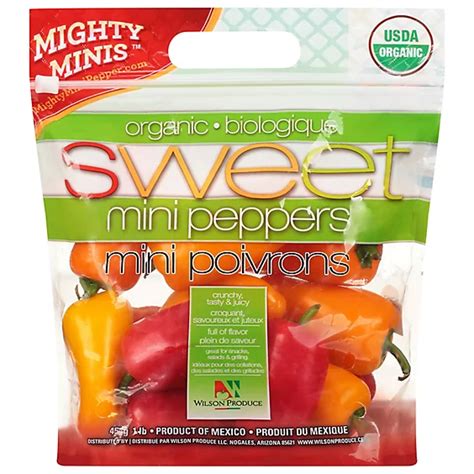 Peppers Bell Peppers Sweet Mini Organic Prepacked 16 Oz Jewel Osco