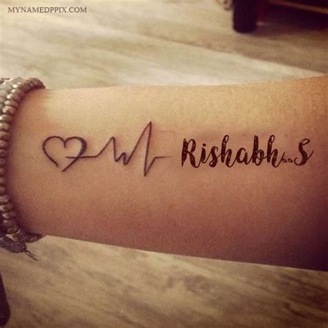 Maybe you would like to learn more about one of these? Write Name On Love Heartbeat Tattoo Image | Name tattoo on hand, Heartbeat tattoo, Tattoo images