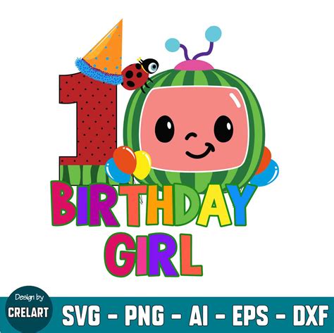 Cocomelon Birthday Boy 1st Birthday Svg Png Digital File