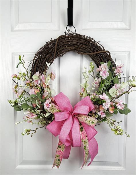 50 Unique Spring Wreaths For Front Door Decor Ideas Diy Spring Wreath