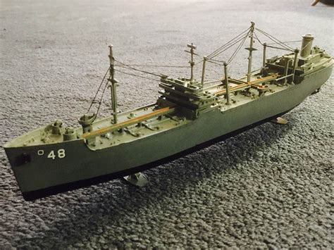 Gallery Pictures Lindberg Navy Tanker Plastic Model Military Ship Kit 1