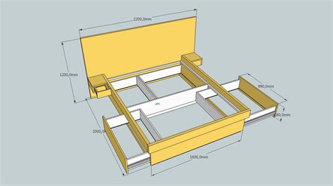 Queen size storage bed with platform lift. Compact Living - Queen Size Bed with Storage Drawers
