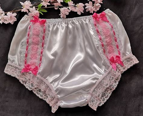 Bridal White Fuller Fit Satin Panties Feminine Sissy Etsy UK