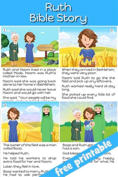 Free Printable Bible Stories For Kids Tedy Printable Activities
