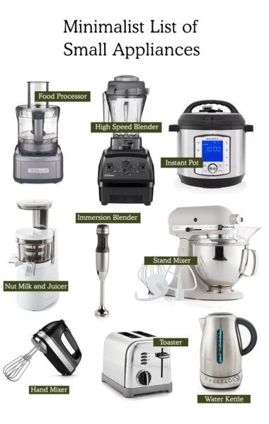 9 Useful And Best Kitchen Small Appliances Minimalist Kitchen