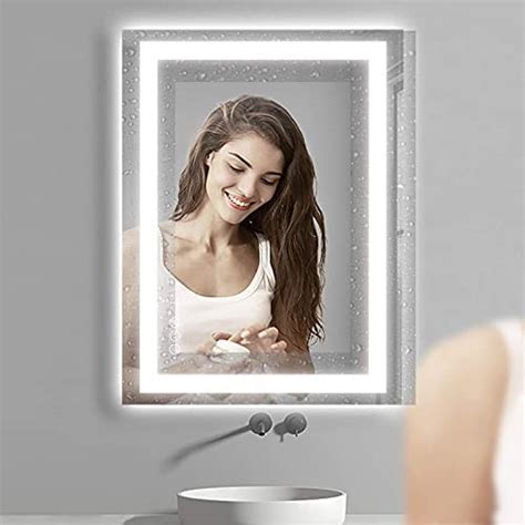 Amorho Bathroom Dimmable Frameless Illuminated Led Lighted Wall Mirror Review Premium