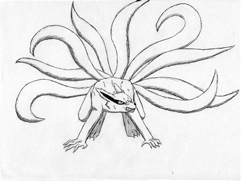 How To Draw Nine Tailed Fox Easy