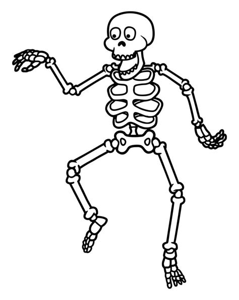 57 Desenhos De Esqueleto Para Imprimir E Colorirpintar