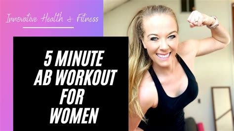 5 Minute Ab Workout For Women Youtube