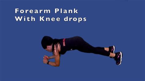 Forearm Plank With Knee Drops Youtube