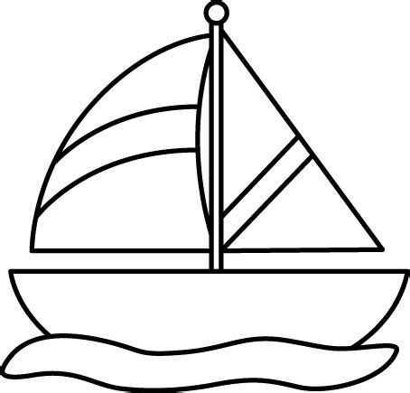 Boat Black And White Clip Art Library