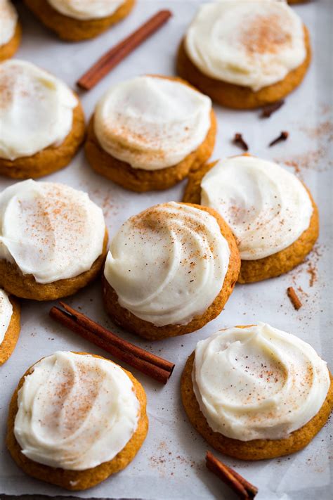 Pumpkin Cookies With Cream Cheese Frosting Cooking Classy