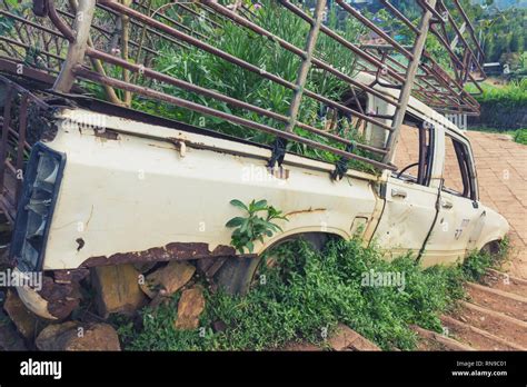 Interior of a classic vintage old car Stock Photo - Alamy