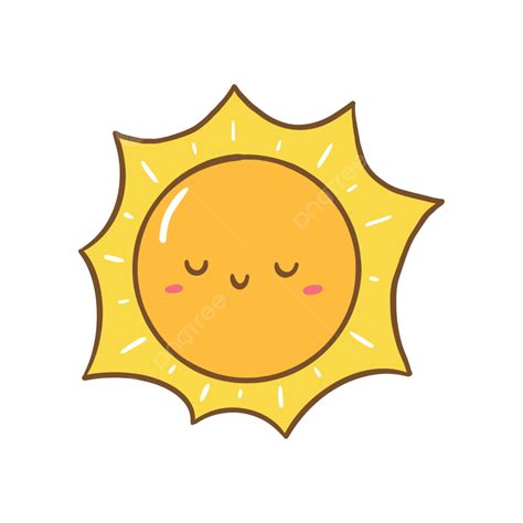 happy face sun vector art png cute happy sun vector cartoon sun summer png image for free