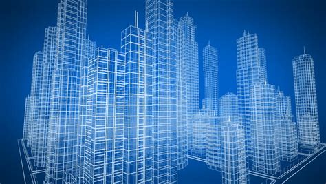 Moving Through The Modern City Digital 3d Blueprint