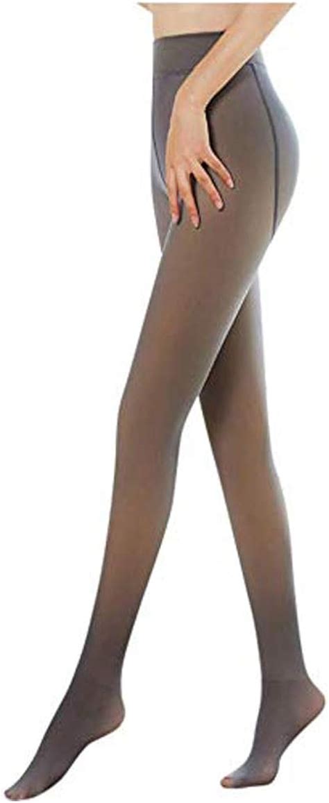 perfect legs fake translucent warm fleece pantyhose women s warm fleece lined tights thermal