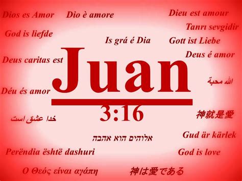 Juan 316 Un Versículo Que Expresa El Amor De Dios Juan 316 ~ Mundo