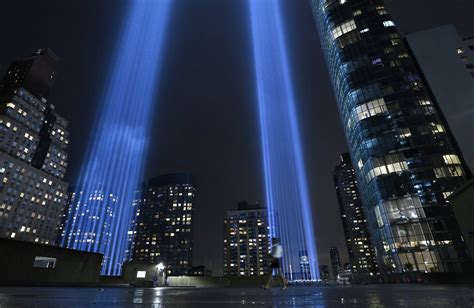 Powerful 911 Tribute In Light Shines In New York As World Remembers