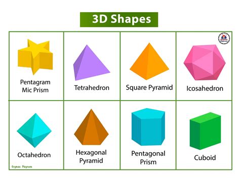 3D Shapes Free Printable Activities