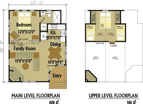 We have floor plans from a tiny less than 200 square foot house to over 2000 square feet luxury vacation home. Cabin Floor Plan With Loft PDF Woodworking