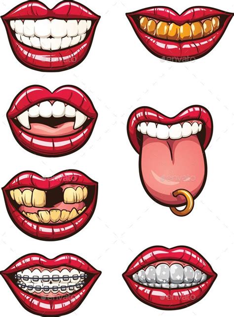 Cartoon Mouths Cartoon Mouths Lips Illustration Mouth Drawing
