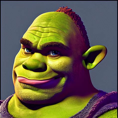 Prompthunt Hyper Realistic Portrait Of Shrek Cinematic Artstation