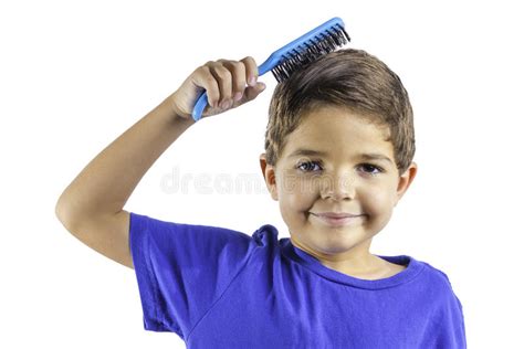 But hair isn't the only thing that requires a baby brush. Child Brushing Hair Stock Photos - Image: 33059643