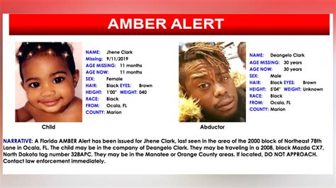 11 Month Old Florida Girl Found Safe After Amber Alert