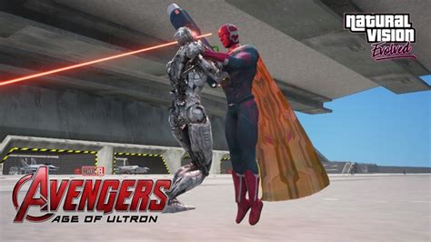 Gta 5 Vision Vs Ultron Drones On The Helicarrier Age Of Ultron