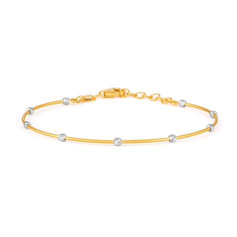 Glow Collection 22ct Real Gold Ladies Bracelet Purejewels