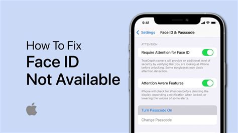 How To Fix Iphone Face Id Not Available Not Working Youtube