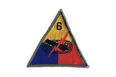 Patch 6th Armored Division Super Sixth