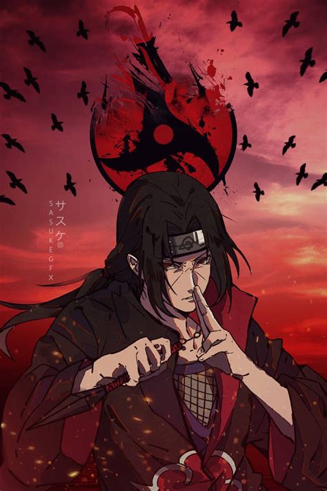 Itachi Uchiha By Sasukegfx On Deviantart Naruto Anime Anime Shadow