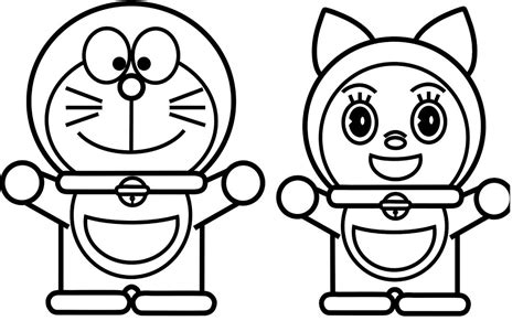Kumpulan Sketsa Gambar Mewarnai Doraemon Sketsabaru