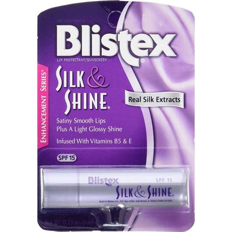 Blistex Silk And Shine Lip Moisturizer 013 Oz Pack Of 4