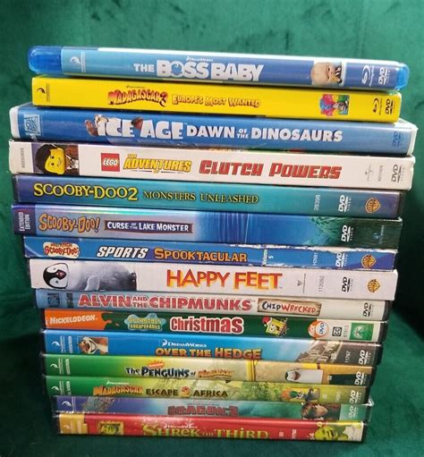 Lot Of 15 Dvds Dreamworks Wb Universal 20th Century Fox Nickelodeon