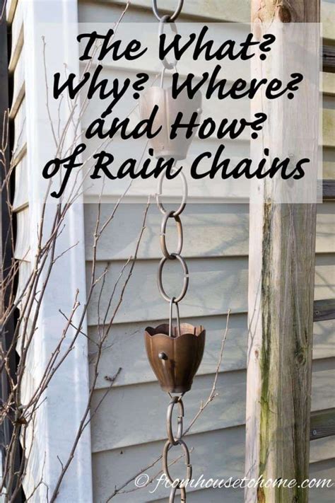 What Is A Rain Chain? And How Does It Work? - Gardening @ From House To gambar png
