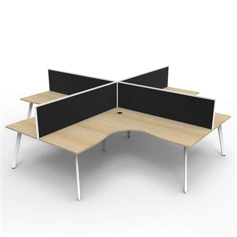 Eternity 4 Person Workstation Pod Epic Office Furniture