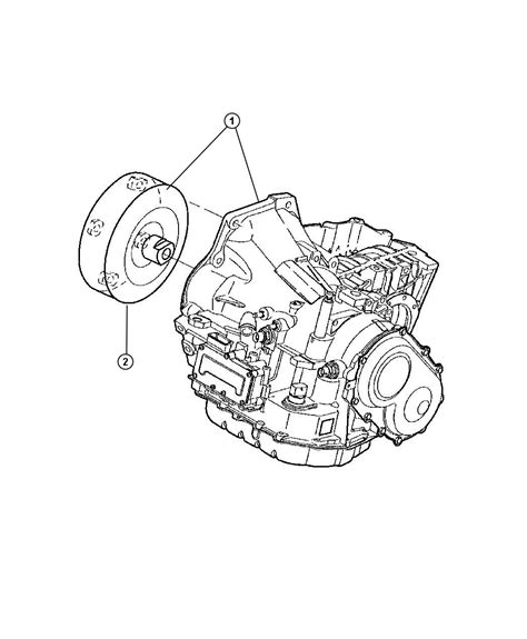 Chrysler Town Country Transaxle Package Transmission Package With Torque Converter